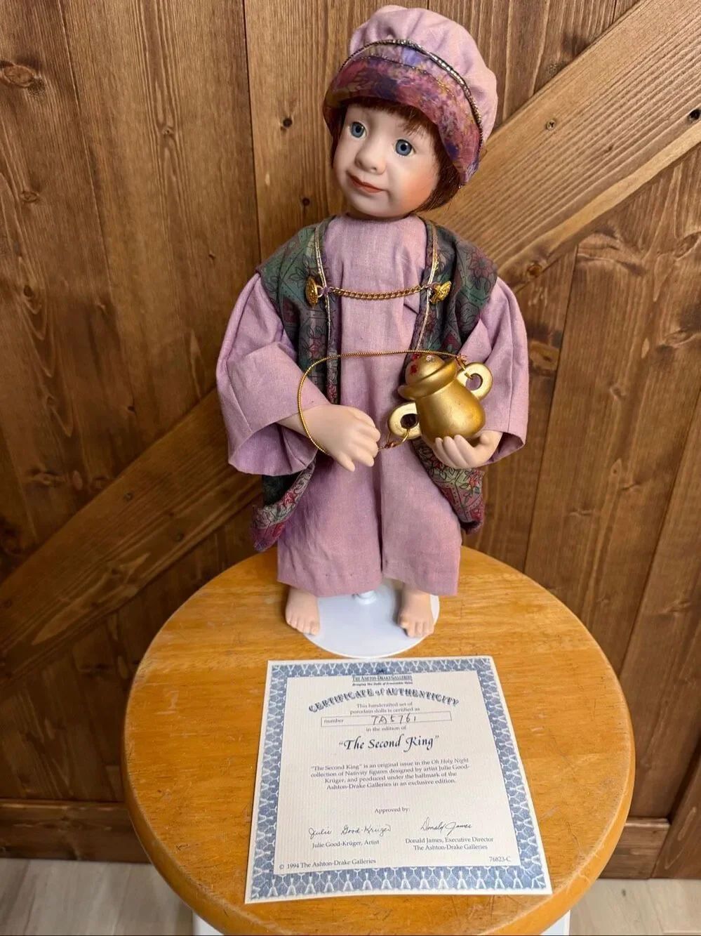 Ashton-Drake Galleries “The Second King” Porcelain Nativity Doll (7952)